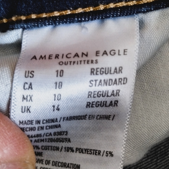 American Eagle size 10 regular skinny jeans - Picture 4 of 4